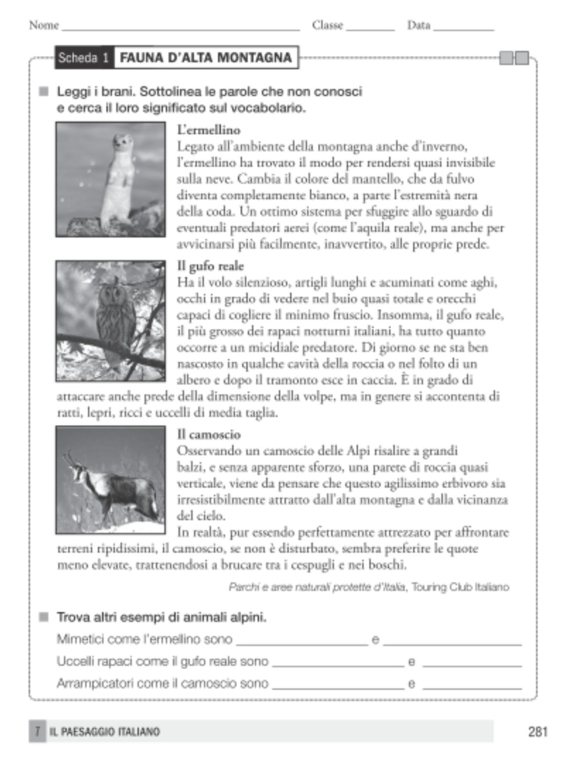 La Scuola Classe Quarta Geografia Schedari Operativi Scolasticando It